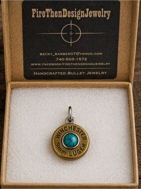 Recycled Bullet Jewelry Pendant